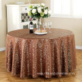 Colored crochet round tablecloth